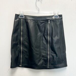 J Brand black Leather Skirt